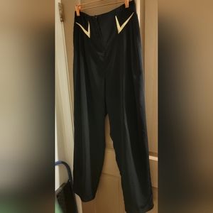 Vintage 80s pleated pants with gold checks